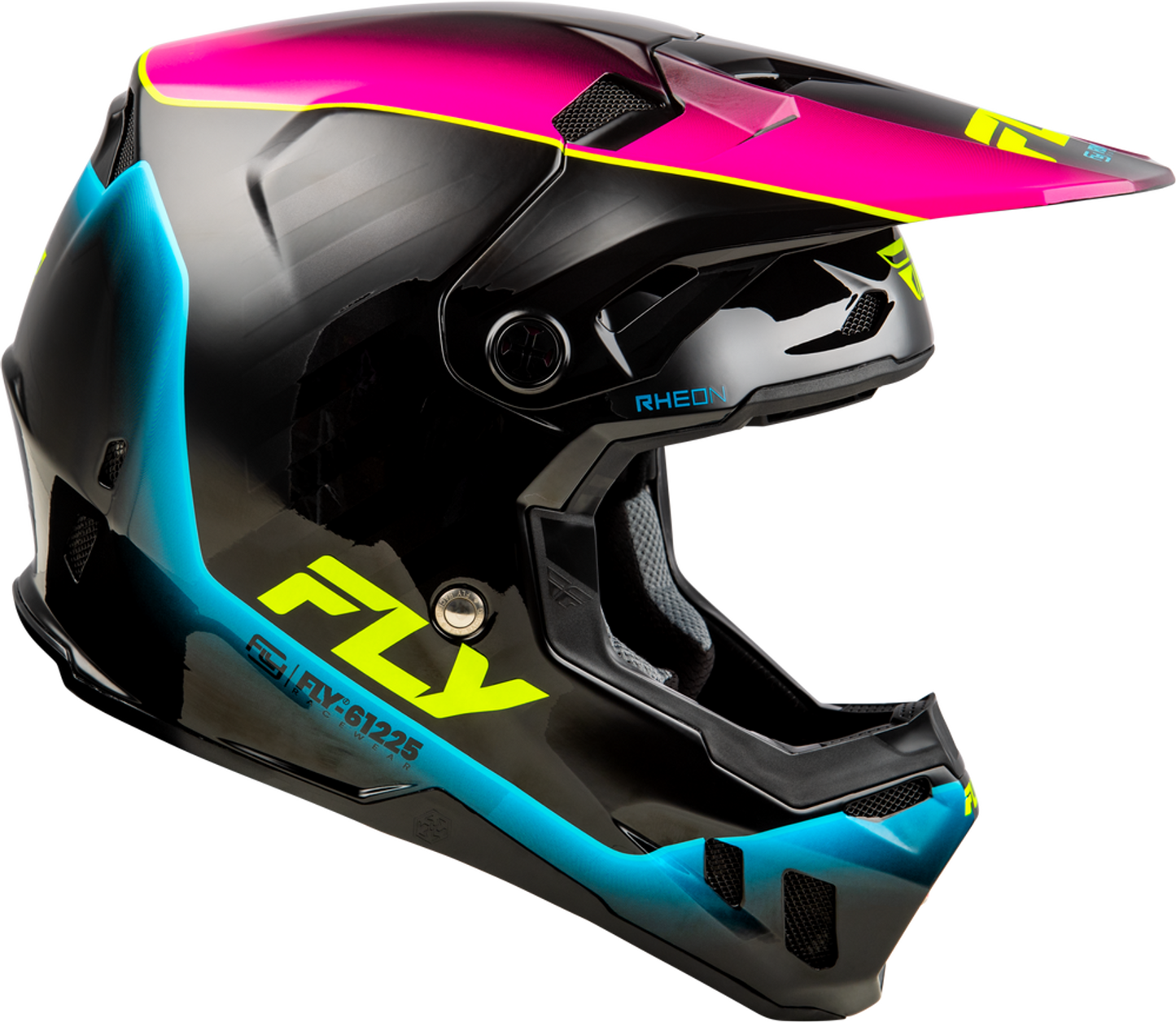 Fly Racing Formula CC Underglow Helmet - Black/Pink/Blue - M73-4350 -