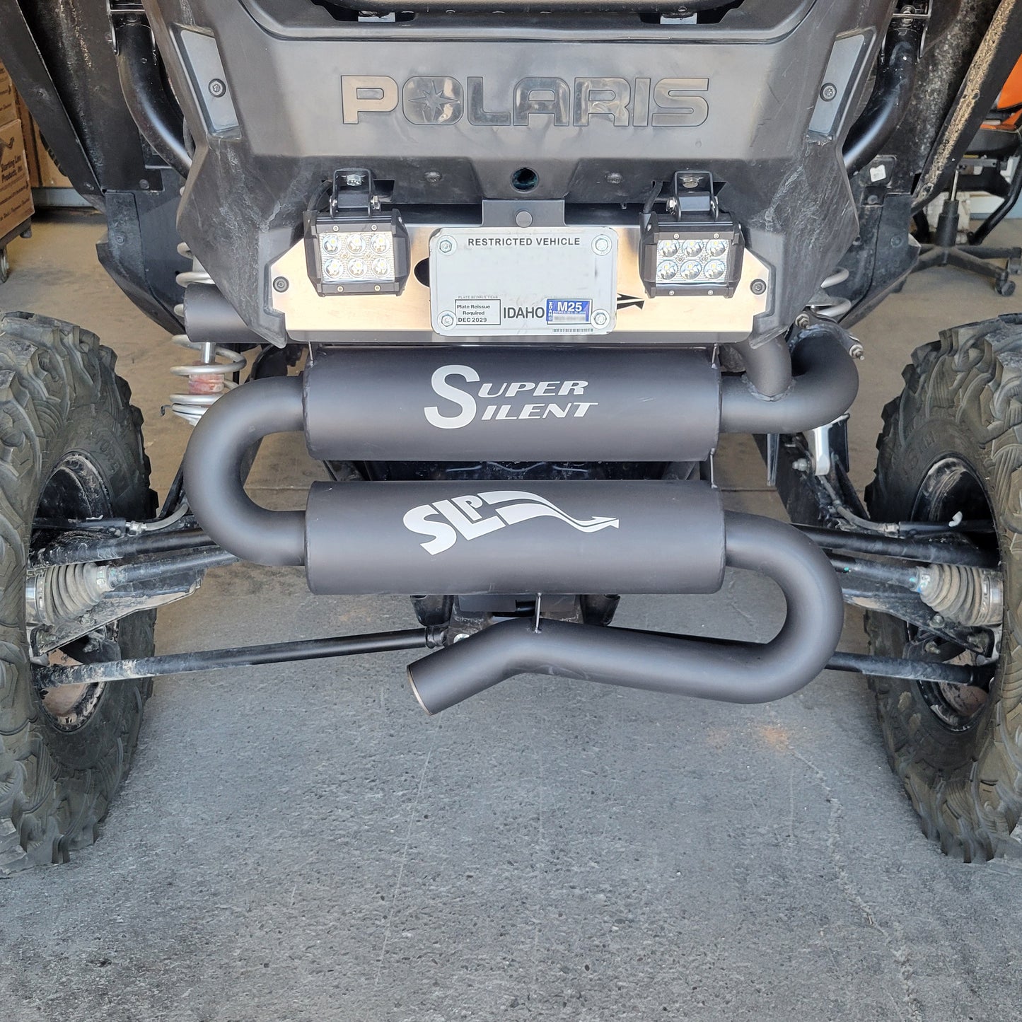 SLP Super Silent Muffler for 2020-25 Polaris RZR Pro XP, Pro S, & Turbo R Models - 09-124