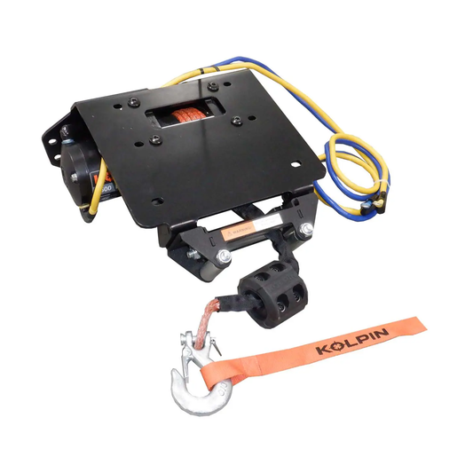 Kolpin Quick Mount 4500lb Synthetic Rope Winch Honda Talon - 63-61050