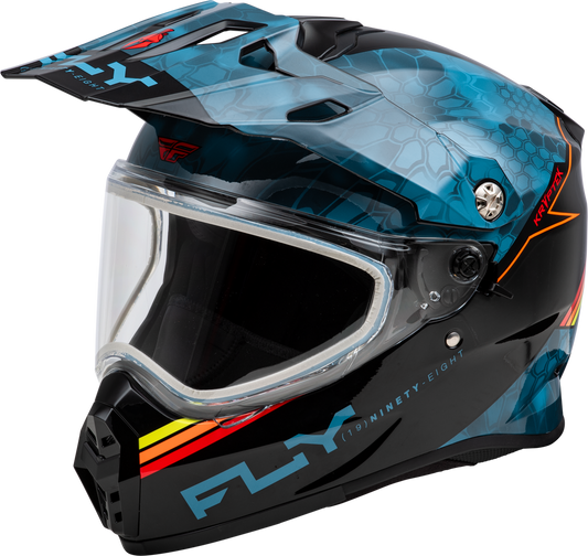 Fly Racing Trekker Cold Weather Kryptek Conceal Helmet Dual Shield - 73-31359 - Slate/Black/Red