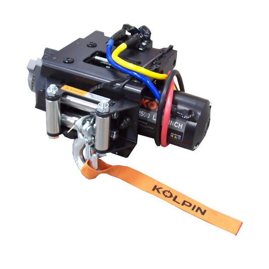 Kolpin Quick Mount 2500lb Steel Cable Winch Polaris Atv - 63-63200