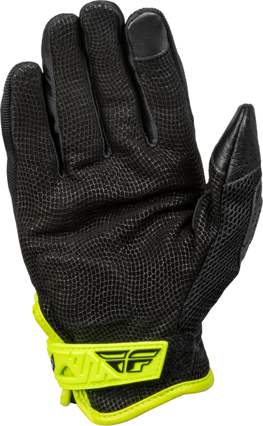 Fly Racing CoolPro Force Gloves - 476-4128 - Black/Hi-Vis Yellow
