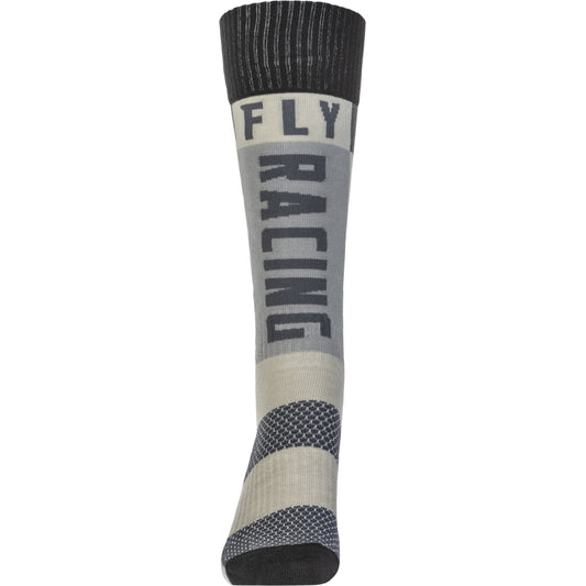 Fly Racing MX Socks Thick - Grey / Black - 350-0552