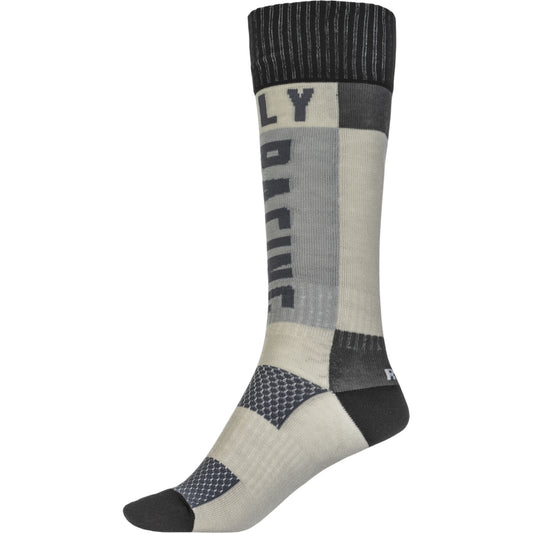 Fly Racing MX Socks Thick - Grey / Black - 350-0552