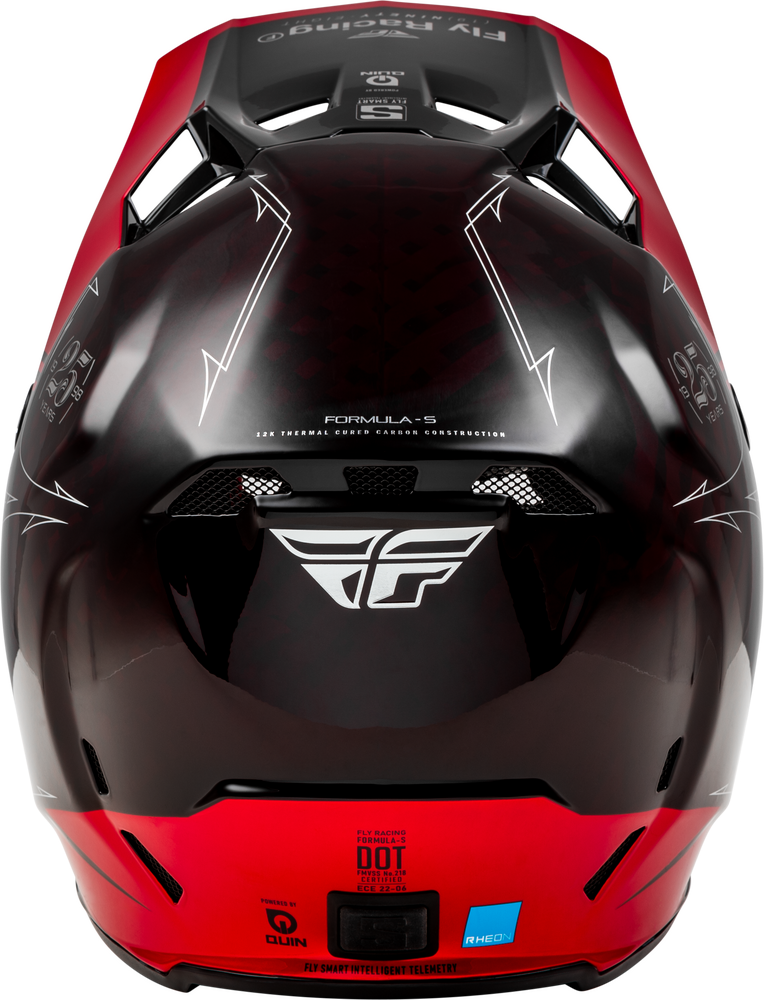 Fly Racing Formula S Carbon Legacy Helmet (2024) - 73-4447 - Red Carbon/Black