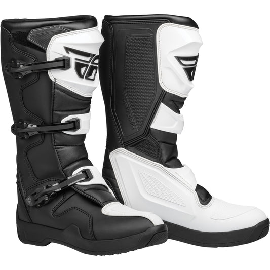 Fly Racing Maverik LT MX Boots - White / Black - 364-663