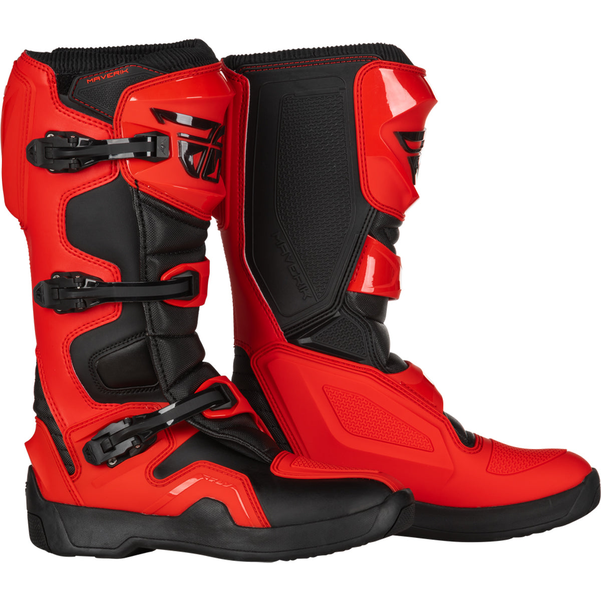 Fly Racing Maverik MX Boots - Red / Black - 364-673