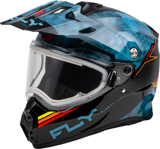 Fly Racing Trekker Cold Weather Kryptek Conceal Helmet Electric Shield - 73-31362 - Slate/Black/Red