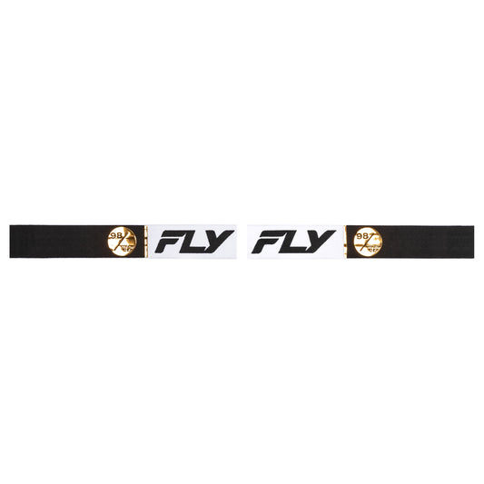 Fly Racing Zone Pro Goggle - White / Black / Gold (2025)