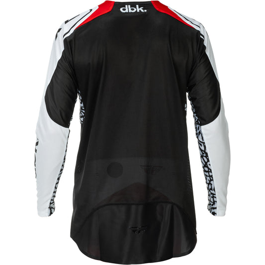 Fly Racing Evolution DST dbk Jersey - Black, White with Red