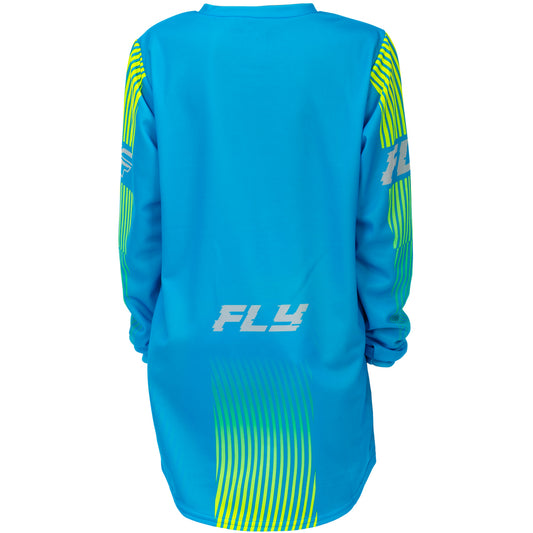 Fly Racing Youth F-16 Jersey - Blue with Hi-Vis