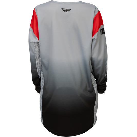 Fly Racing Youth Kinetic dbk Jersey - Grey, Black with Red