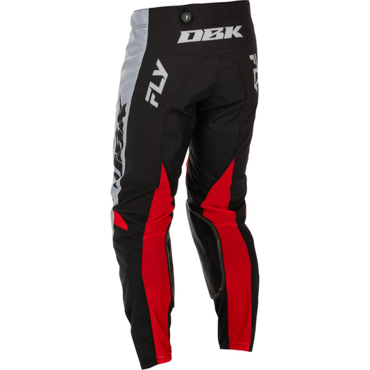 Fly Racing Kinetic dbk Pants - Grey, Black with Red