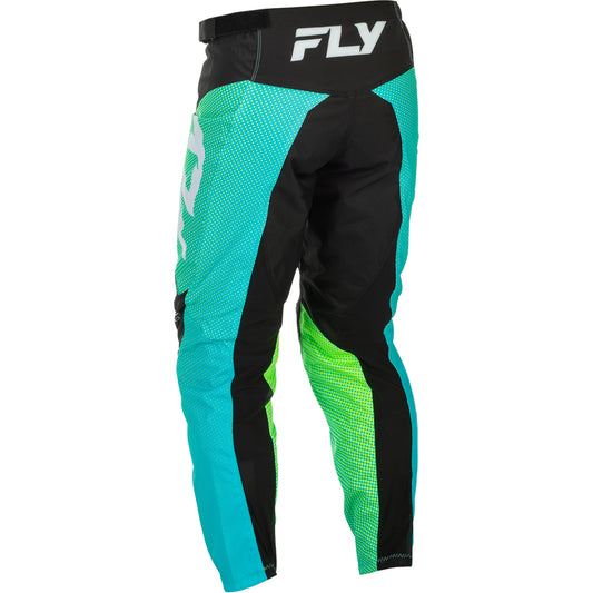 Fly Racing F-16 Pants - Aqua, Black with White