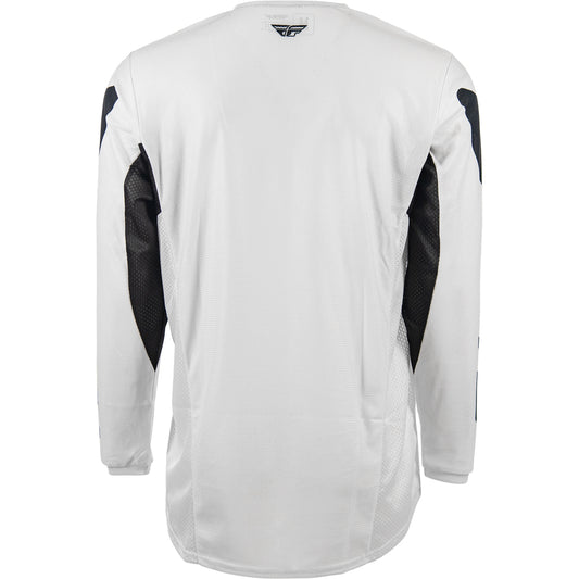 Fly Racing Kinetic Mesh Jersey - White with Black