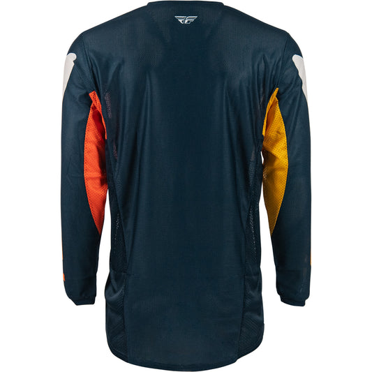 Fly Racing Kinetic Mesh Jersey - Navy with Orange