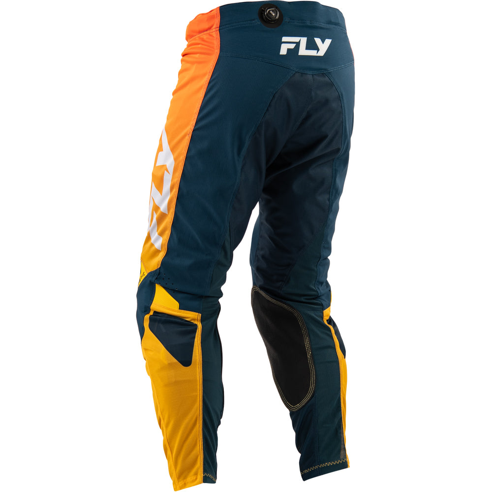 Fly Racing Kinetic Mesh Jersey & Pant Combo - Navy with Orange