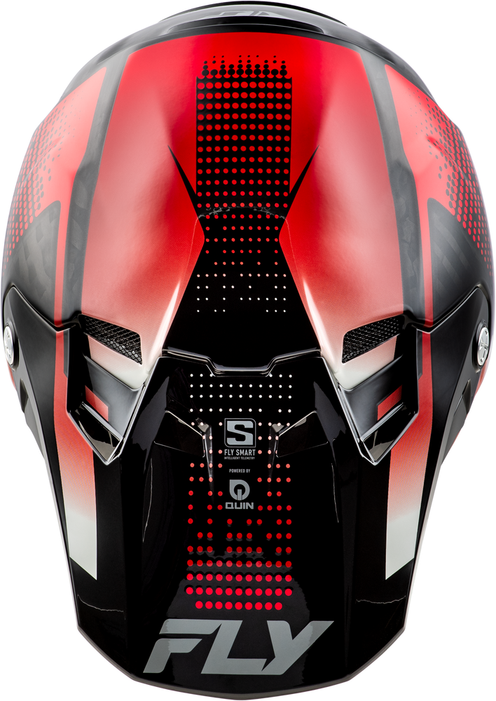 Fly Racing Formula S Carbon Protocol Helmet - 73-4465 - Black Carbon/Red