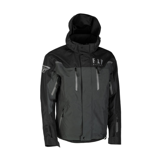 Fly Racing Incline Snow Jacket/Bib Combo - Black/Charcoal - 4X-Large Jacket/Bib