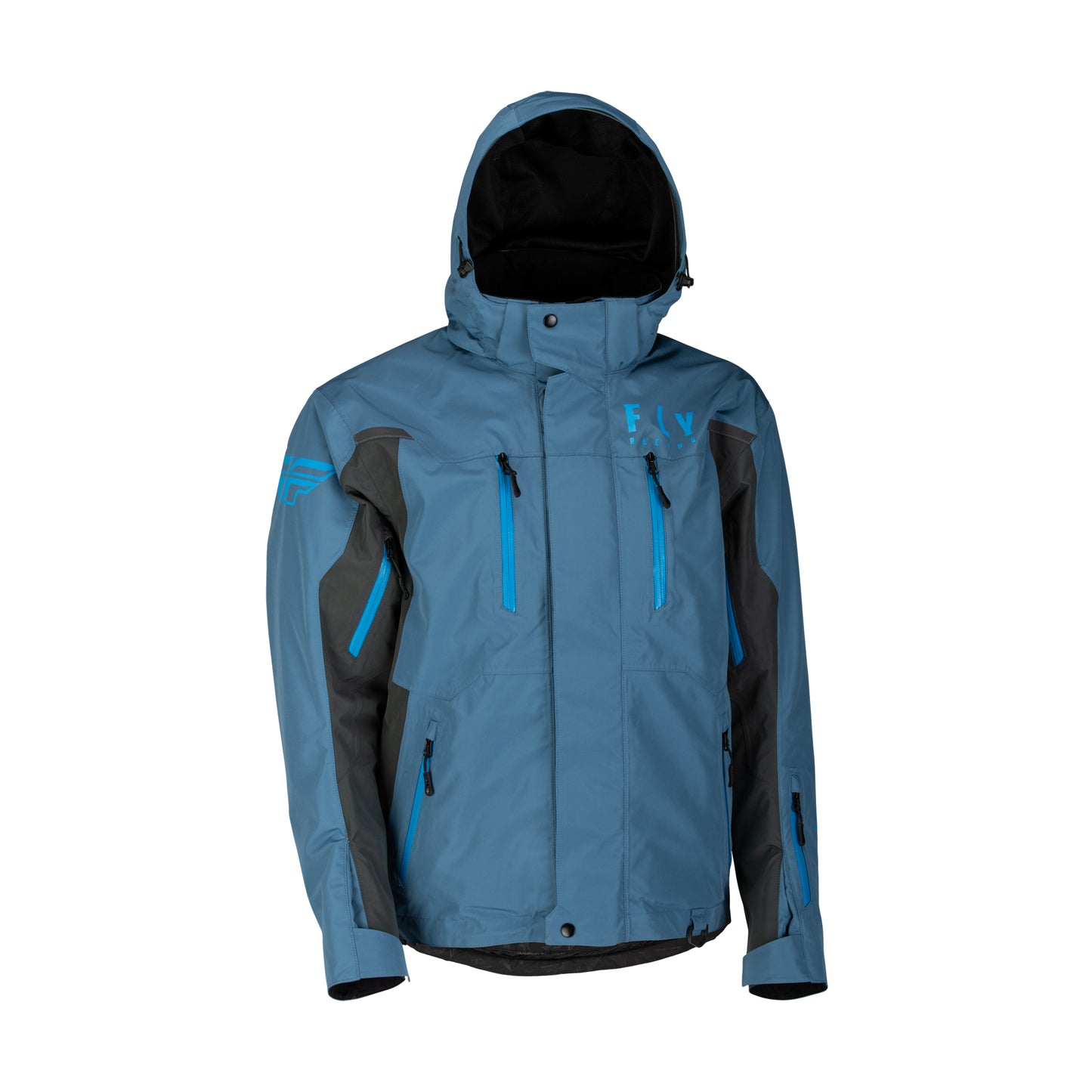 Fly Racing Incline Snow Jacket/Bib Combo - Blue/Grey - Small Jacket/Bib