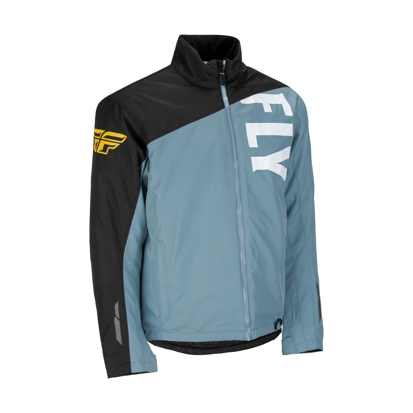 Fly Racing Aurora Snow Jacket/Bib Combo - Blue/Yellow/Black - Small