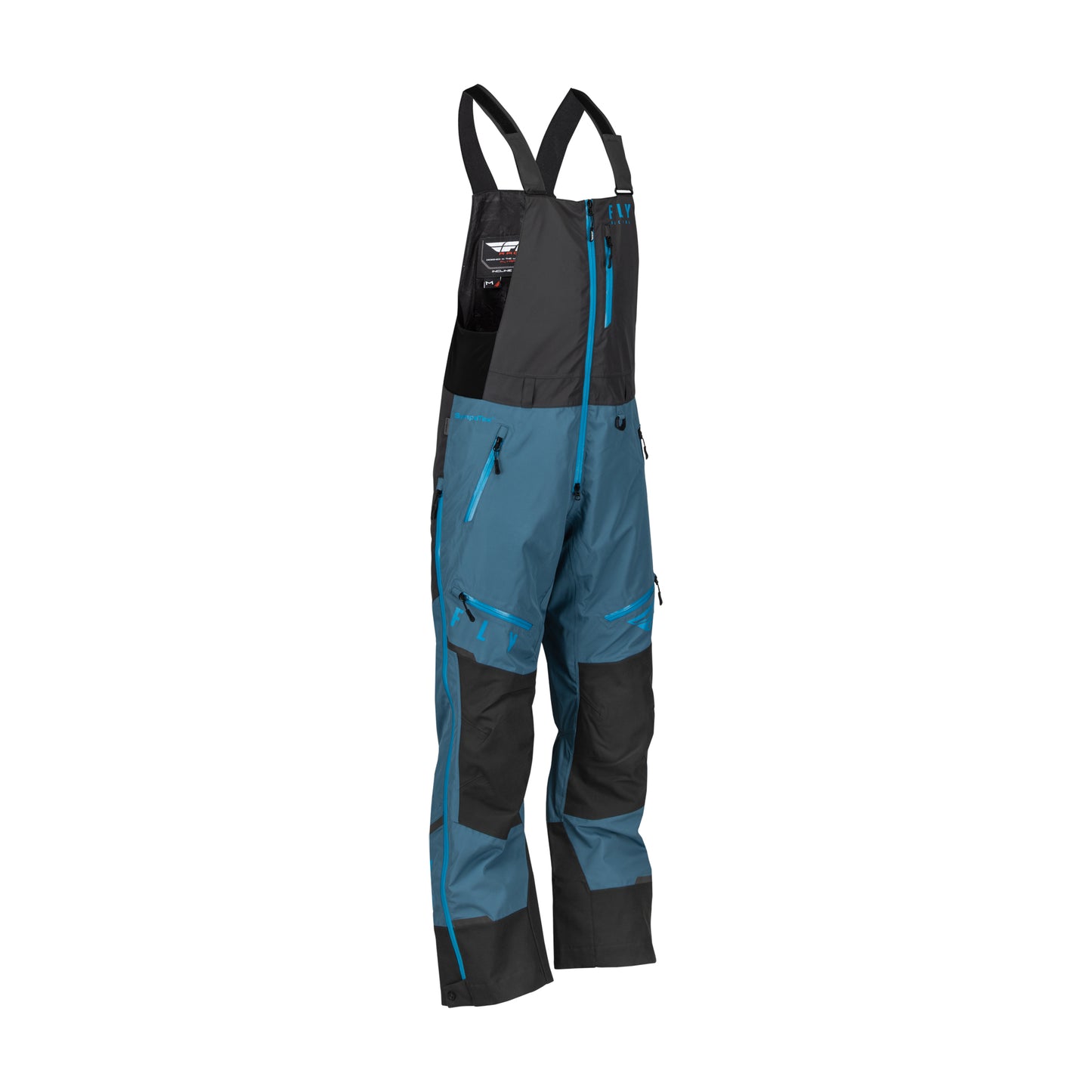 Fly Racing Incline Snow Jacket/Bib Combo - Blue/Grey - Small Jacket/Bib