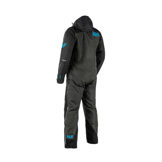 Fly Racing Incline Snowmobile Monosuit Shell - Black / Grey / Blue - 470-4381