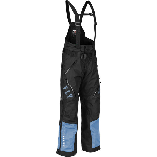 Fly Racing Women's Carbon Snow Bib Shell - Black / Blue - 470-4506