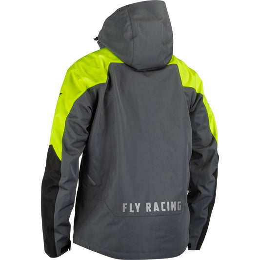 Fly Racing Carbon Snow Jacket Shell - Black / Grey / Hi-Vis - 470-5204