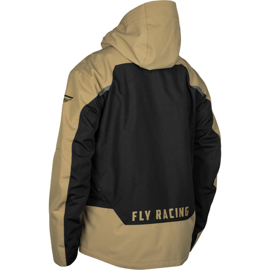 Fly Racing Carbon Snow Jacket Shell - Black with Tan