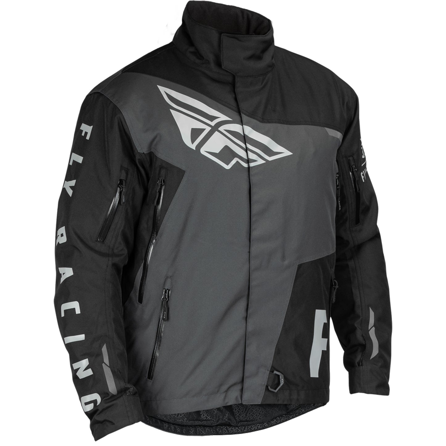 Fly Racing SNX Pro Snowbike Jacket/Bib Combo - Black/Grey - Medium