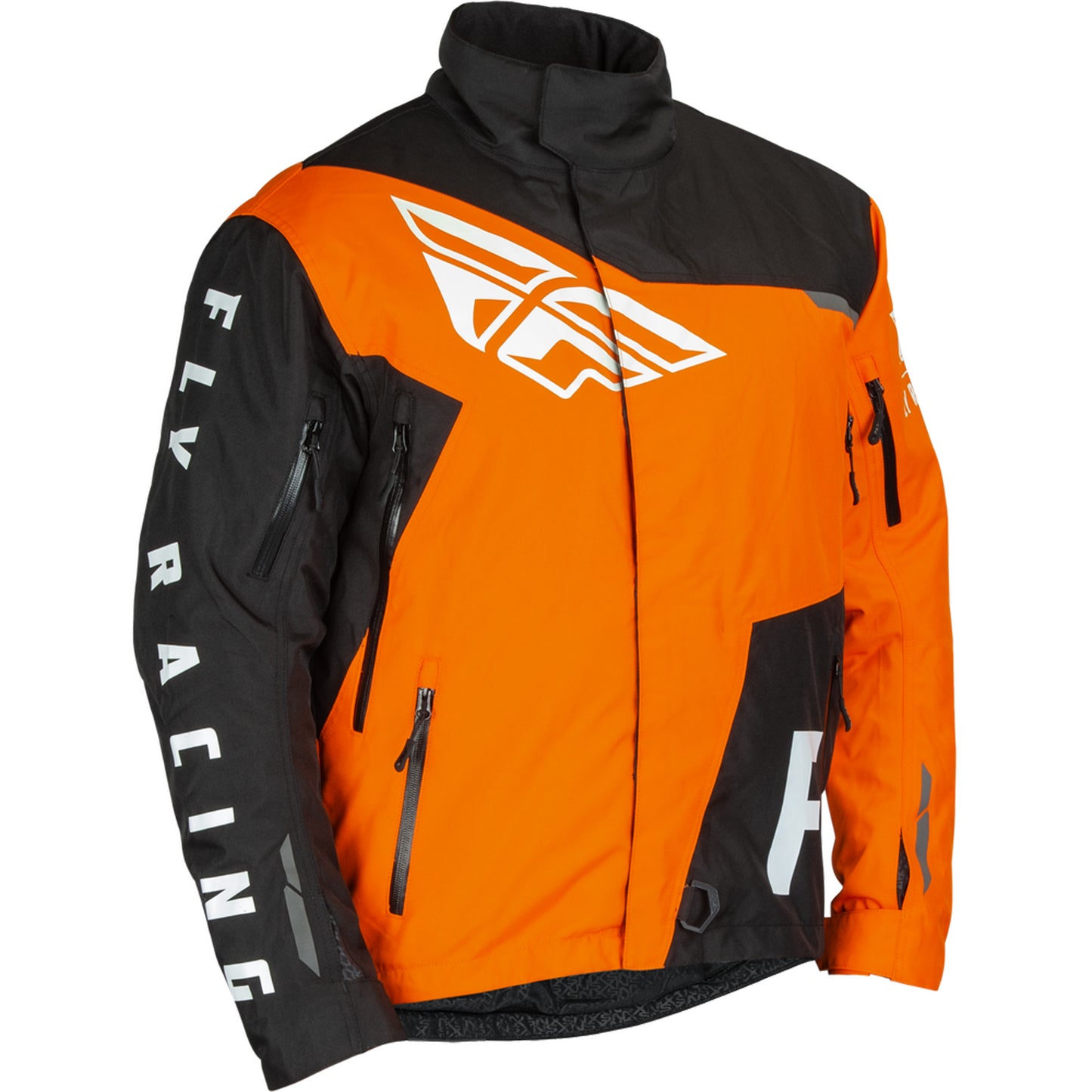 Fly Racing SNX Pro Snow Jacket/Bib Combo - Orange/Black - Medium
