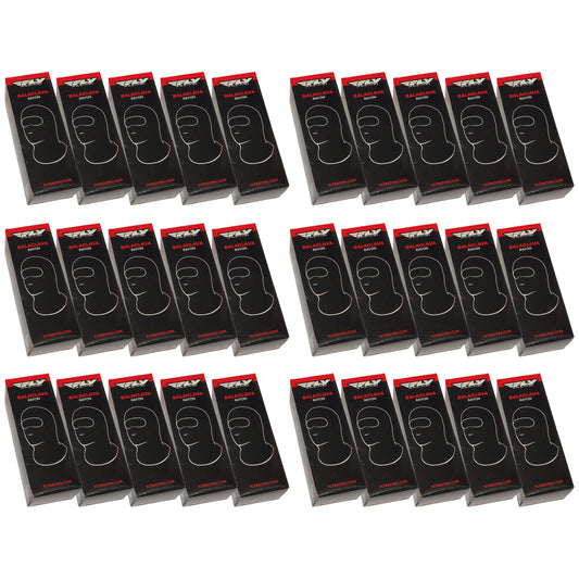 Fly Racing Adult Balaclava Face Mask (30 pack) - Rayon - Black - 48-1037-30