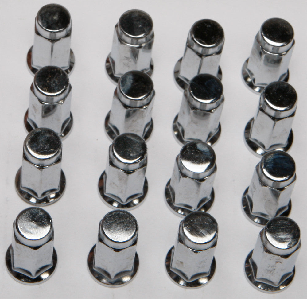 ITP 3/8"-24 Flat Base Chrome Lug Nuts Kit