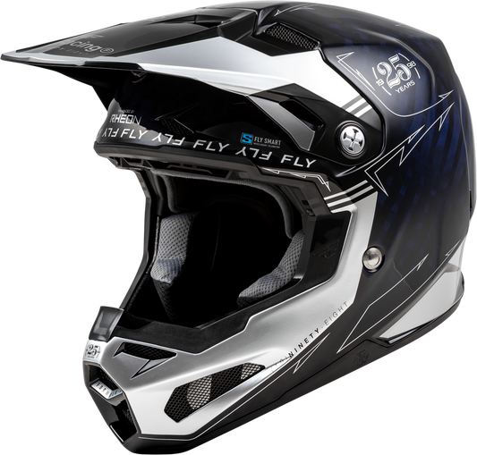Fly Racing Formula S Carbon Legacy Helmet (2024) - 73-4448 - Dark Blue Carbon/Silver