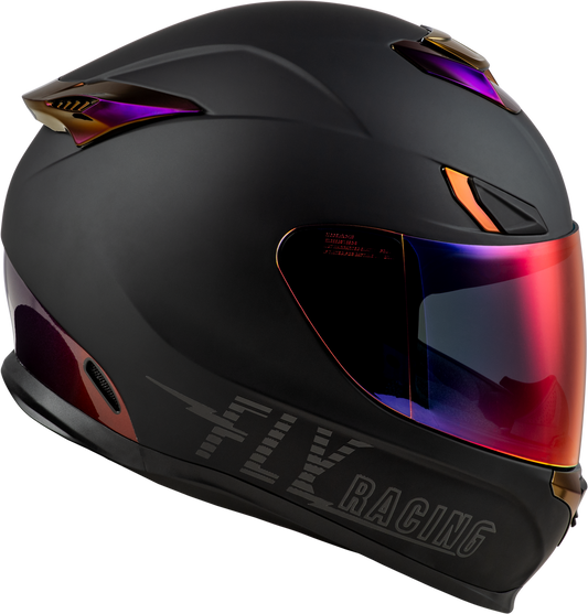 Fly Racing Sentinel Recon Helmet - Matte Black/Purple Chrome - 73-8429 -