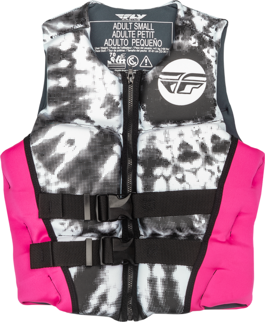 Fly Racing Women's Neoprene Flotation Life Vest - 221-30422 - Pink/White/Black