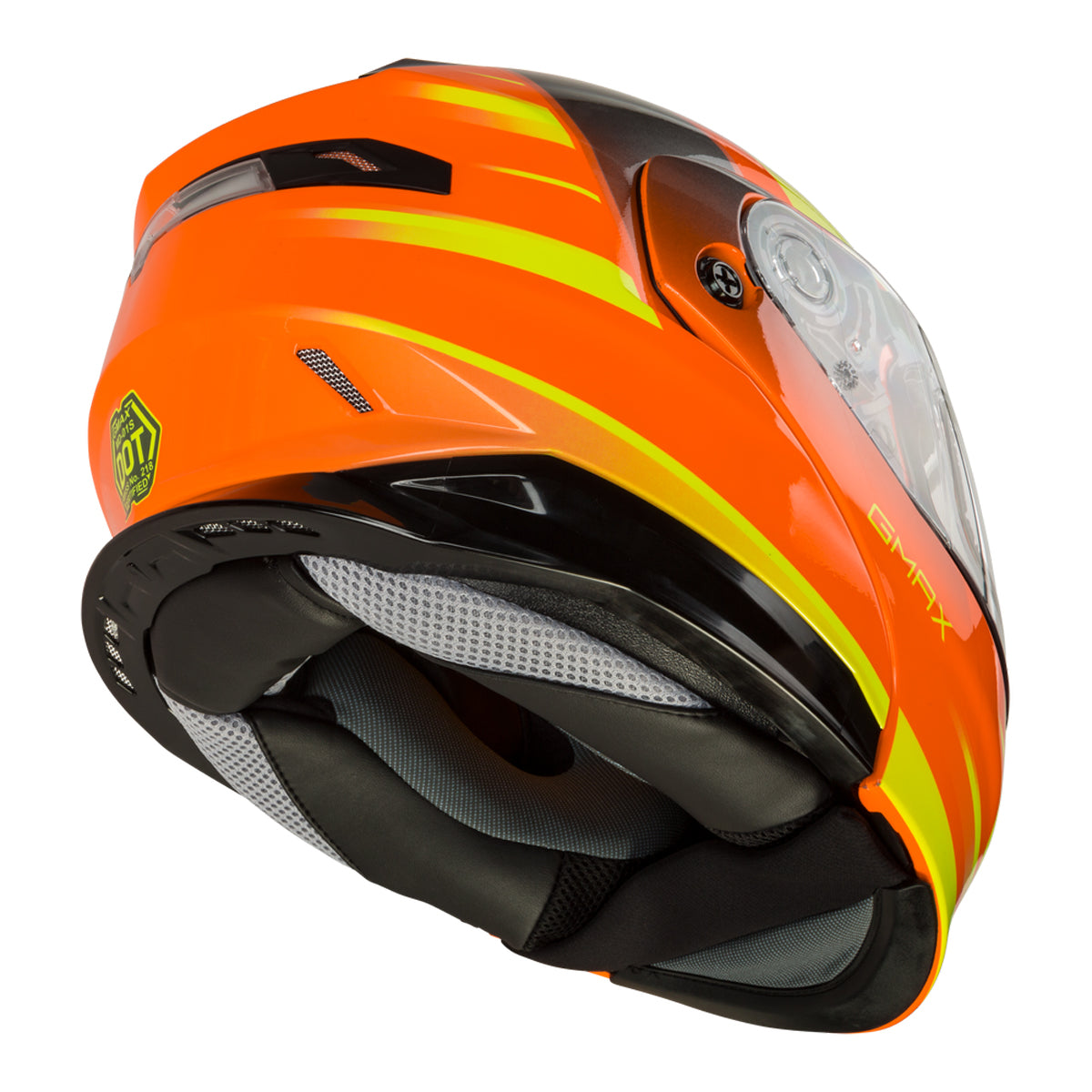 Clear dual pane outer shield, Drop down Hi-Vis Amber sun shade