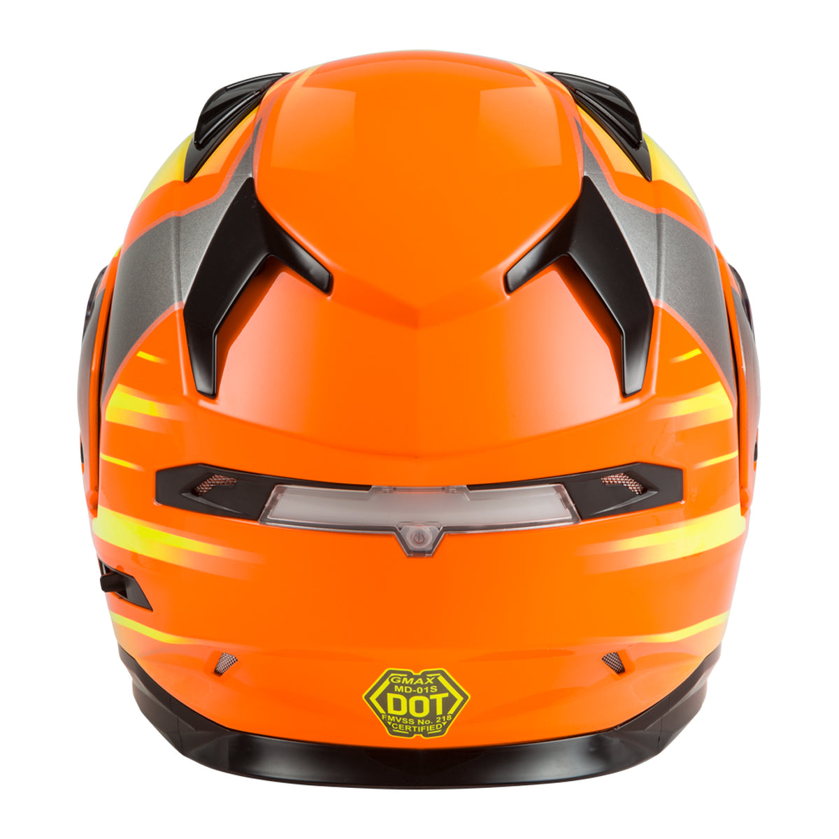 GMAX MD-01S Descendant Modular Dual Lens Shield Snow Helmet - Neon Orange / Hi-Vis - 72-6295