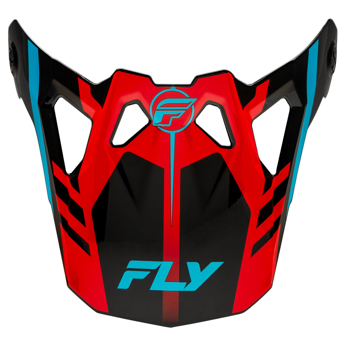 Fly Racing Formula CP Krypton Visor - Red / Black / Blue - YL/SM - 73-0042