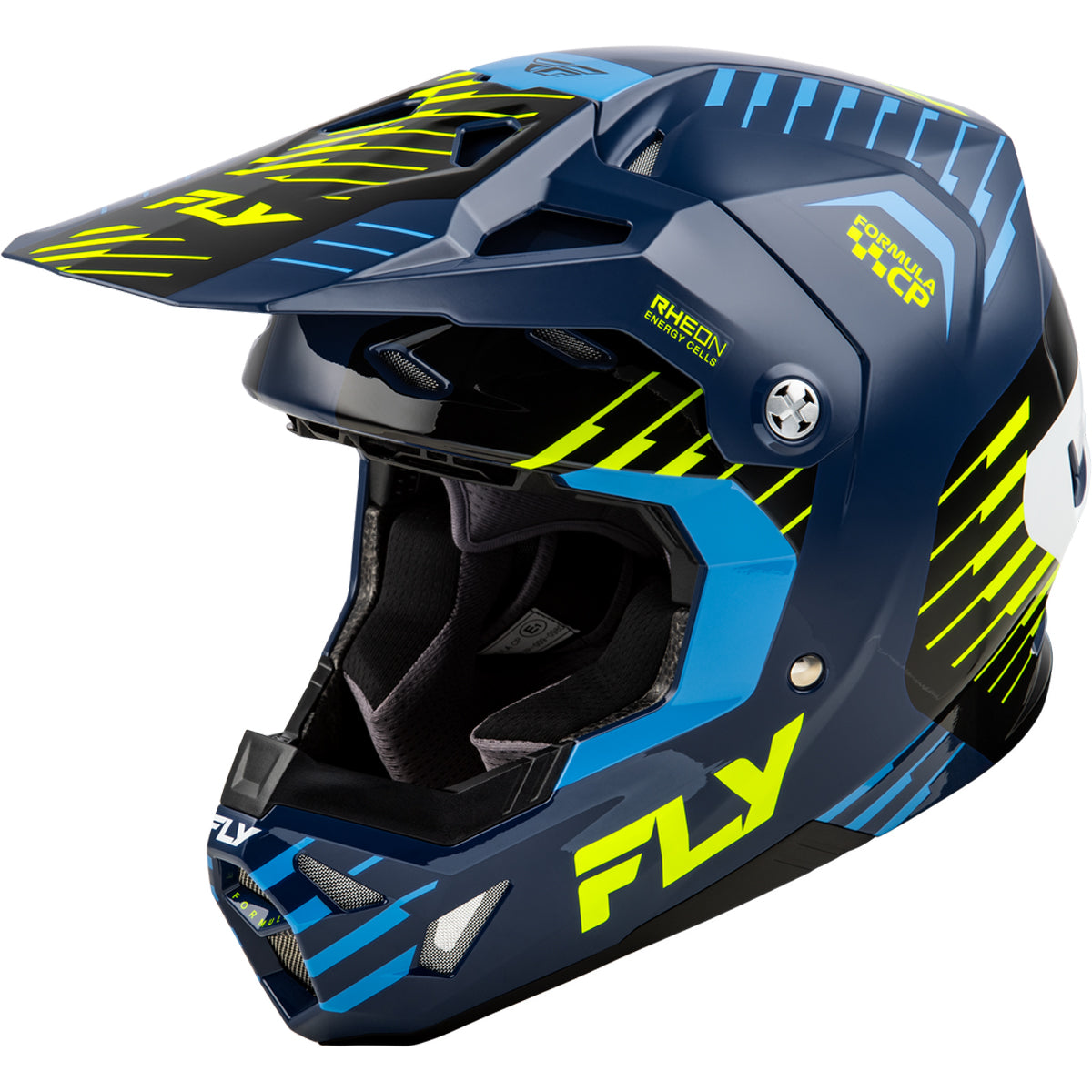 hi vis shoei helmet Formula CP Slice Helmet Navy/Hi Vis/White XL