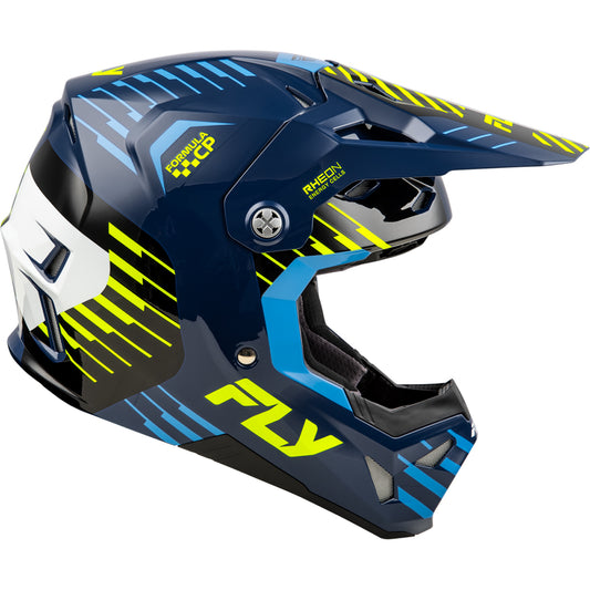 Fly Racing Formula CP Slice Helmet - Navy/Hi-Vis/White - 73-0050