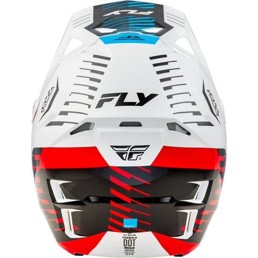 Fly Racing Formula CP Slice Helmet - White/Red/Cyan - 73-0052