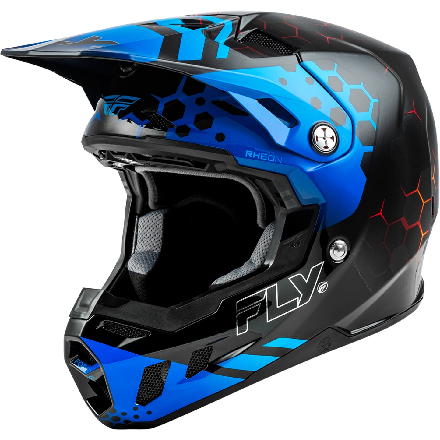 Fly Racing Formula CC Tektonic Carbon Fiber Helmet - Black / Blue / Red - 73-4330