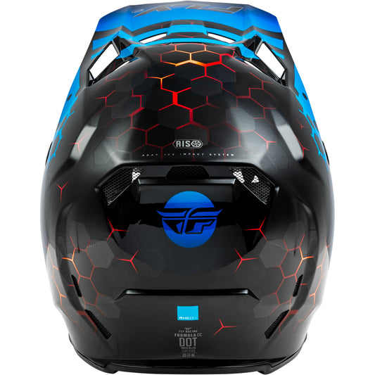 Fly Racing Formula CC Tektonic Carbon Fiber Helmet - Black / Blue / Red - 73-4330