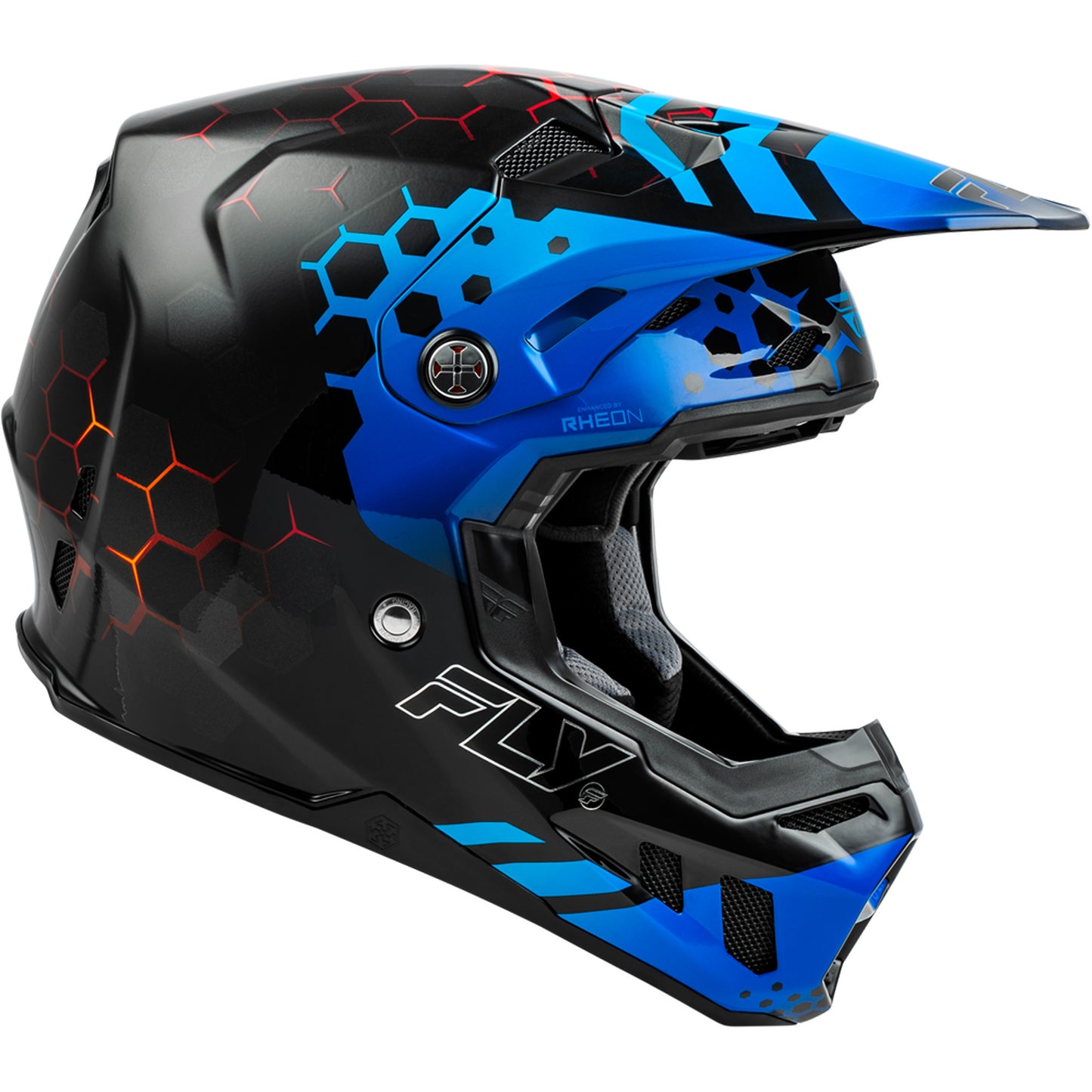 Fly Racing Formula CC Tektonic Carbon Fiber Helmet - Black / Blue / Red - 73-4330