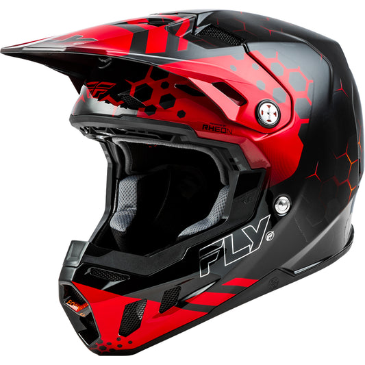 Fly Racing Formula CC Tektonic Carbon Fiber Helmet - Black / Red / Orange - 73-4331