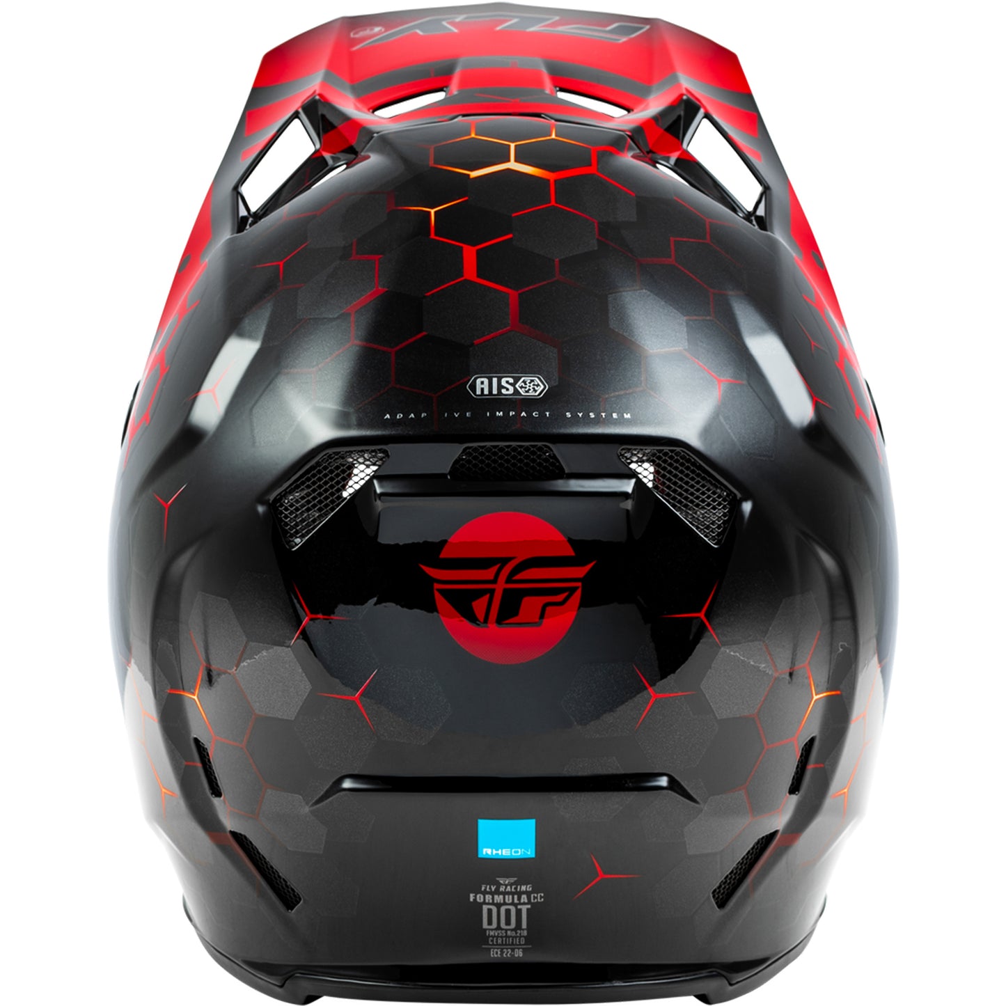 Fly Racing Formula CC Tektonic Carbon Fiber Helmet - Black / Red / Orange - 73-4331
