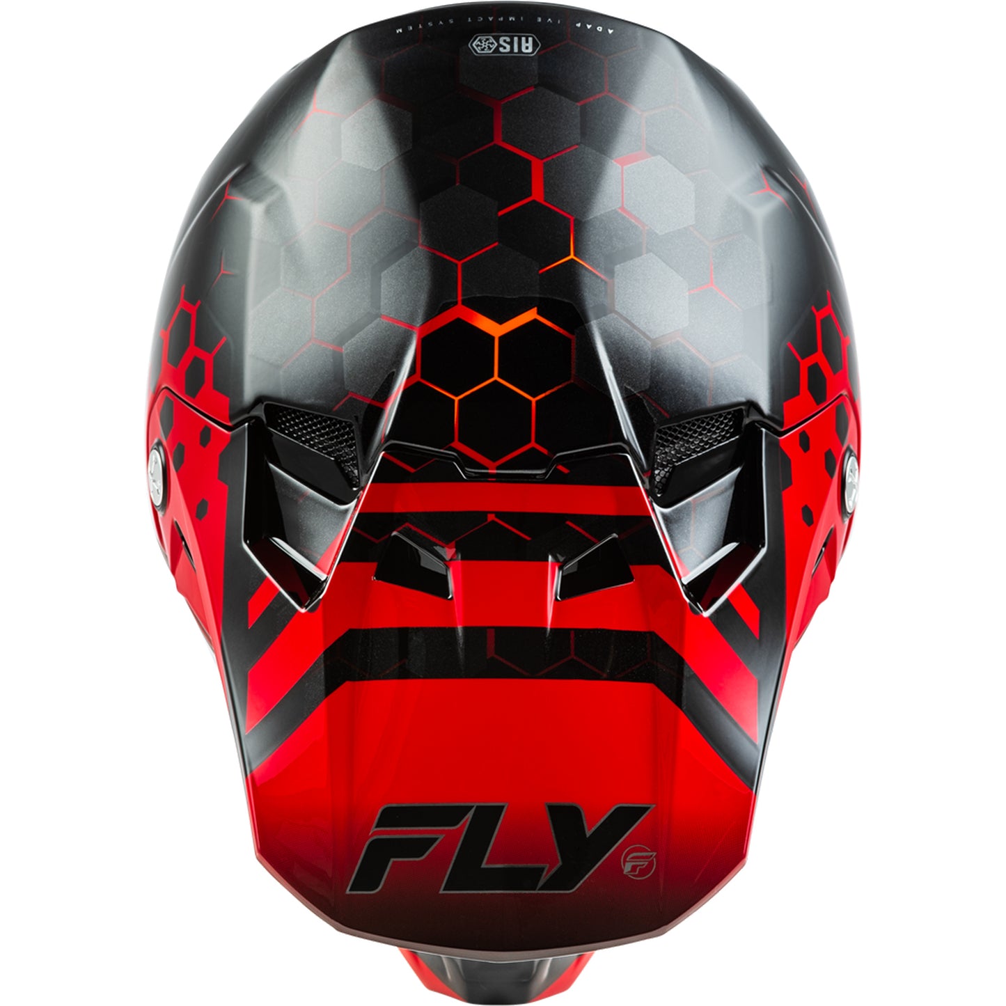 Fly Racing Formula CC Tektonic Carbon Fiber Helmet - Black / Red / Orange - 73-4331