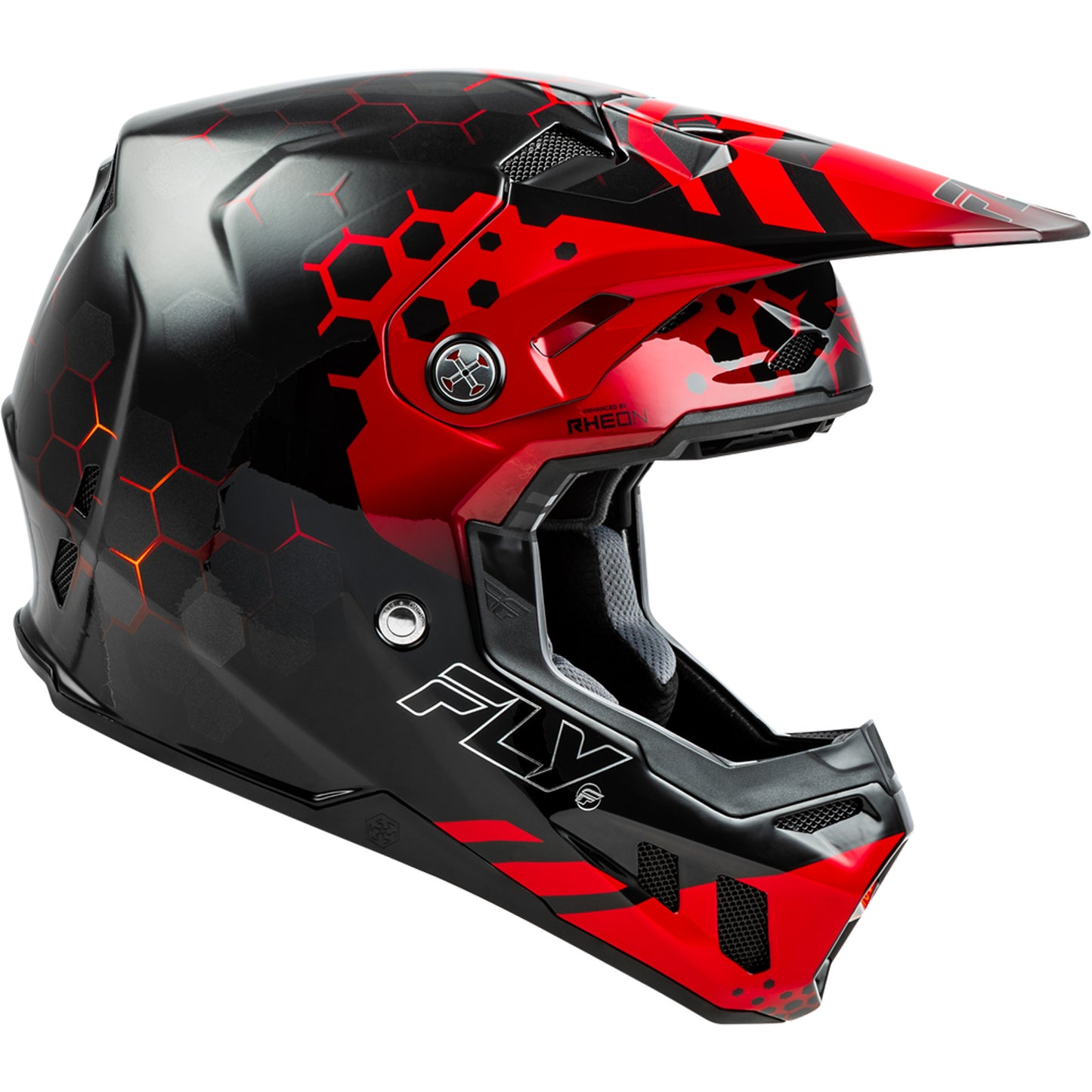 Fly Racing Formula CC Tektonic Carbon Fiber Helmet - Black / Red / Orange - 73-4331